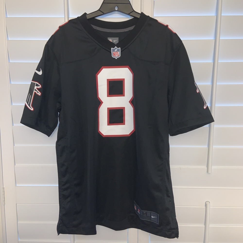 Atlanta‎ Falcons #8 Kyle Pitts Black  On-Field Football Jersey Men's Size Medium